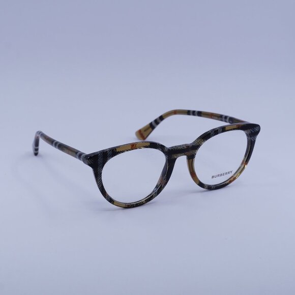 Burberry BE2429 4163 Eyeglasses Check Sand 50mm Cat Eye Frame - Picture 1 of 11
